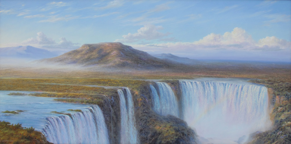  художник  Лысак Геннадий, картина Водопад Виктория