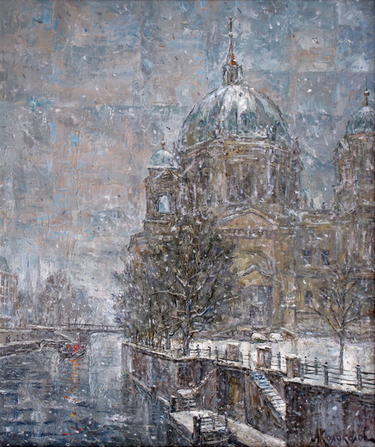  художник  Колоколов Антон, картина Берлинский снегопад