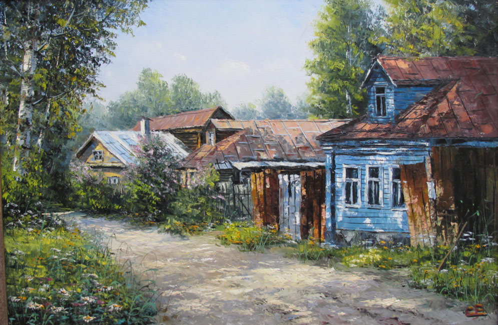 Картина домик в коломне