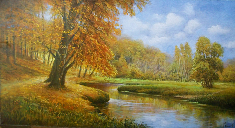  художник  Стрелков Александр, картина Осень