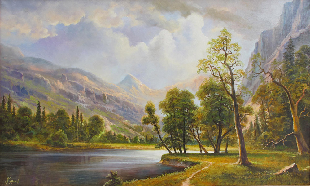  художник  Стрелков Александр, картина Тропинка вдоль реки